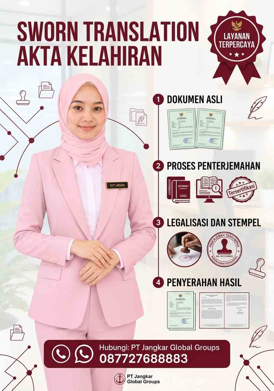 Sworn Translation Akta Kelahiran