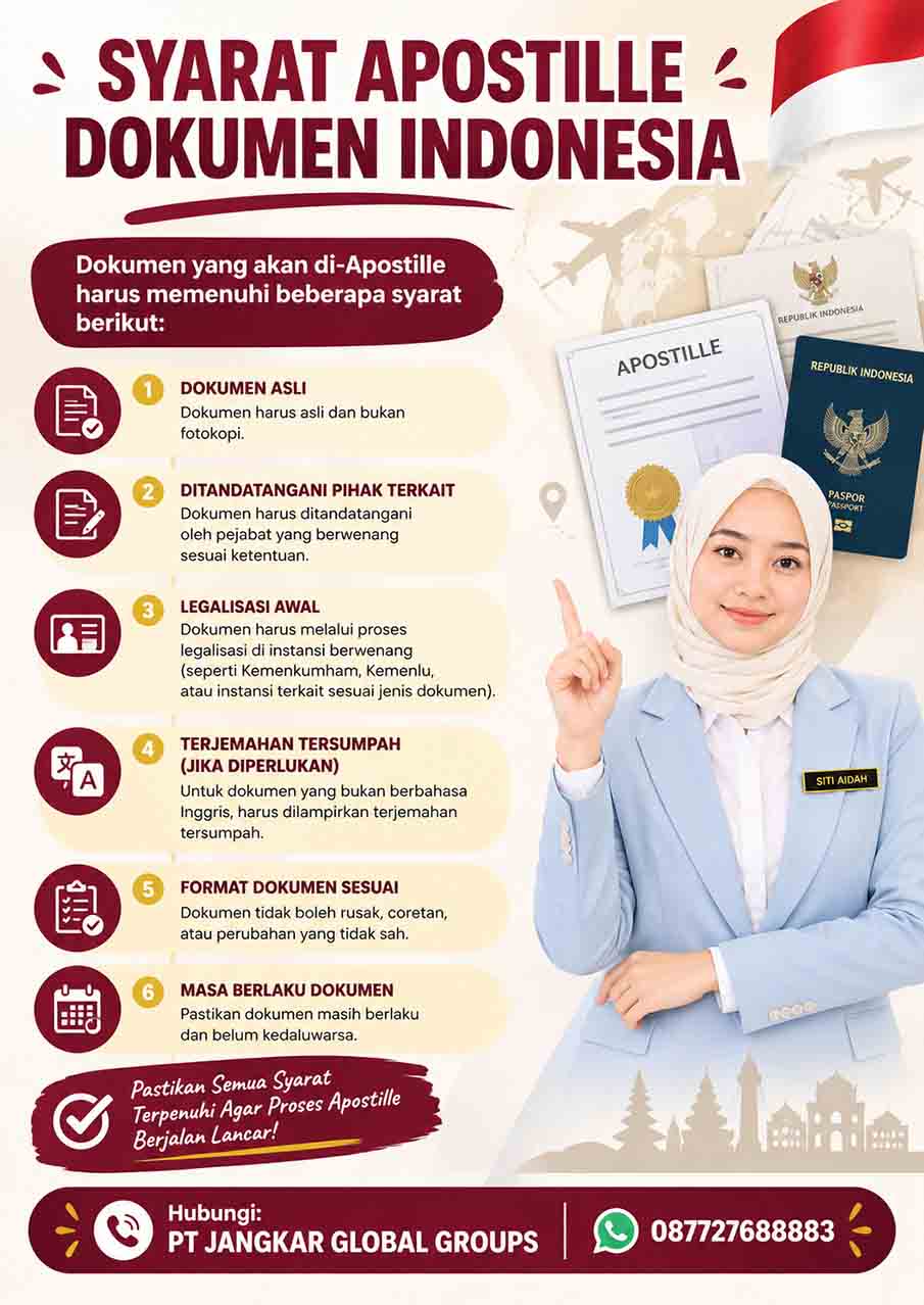Syarat Apostille Dokumen Indonesia