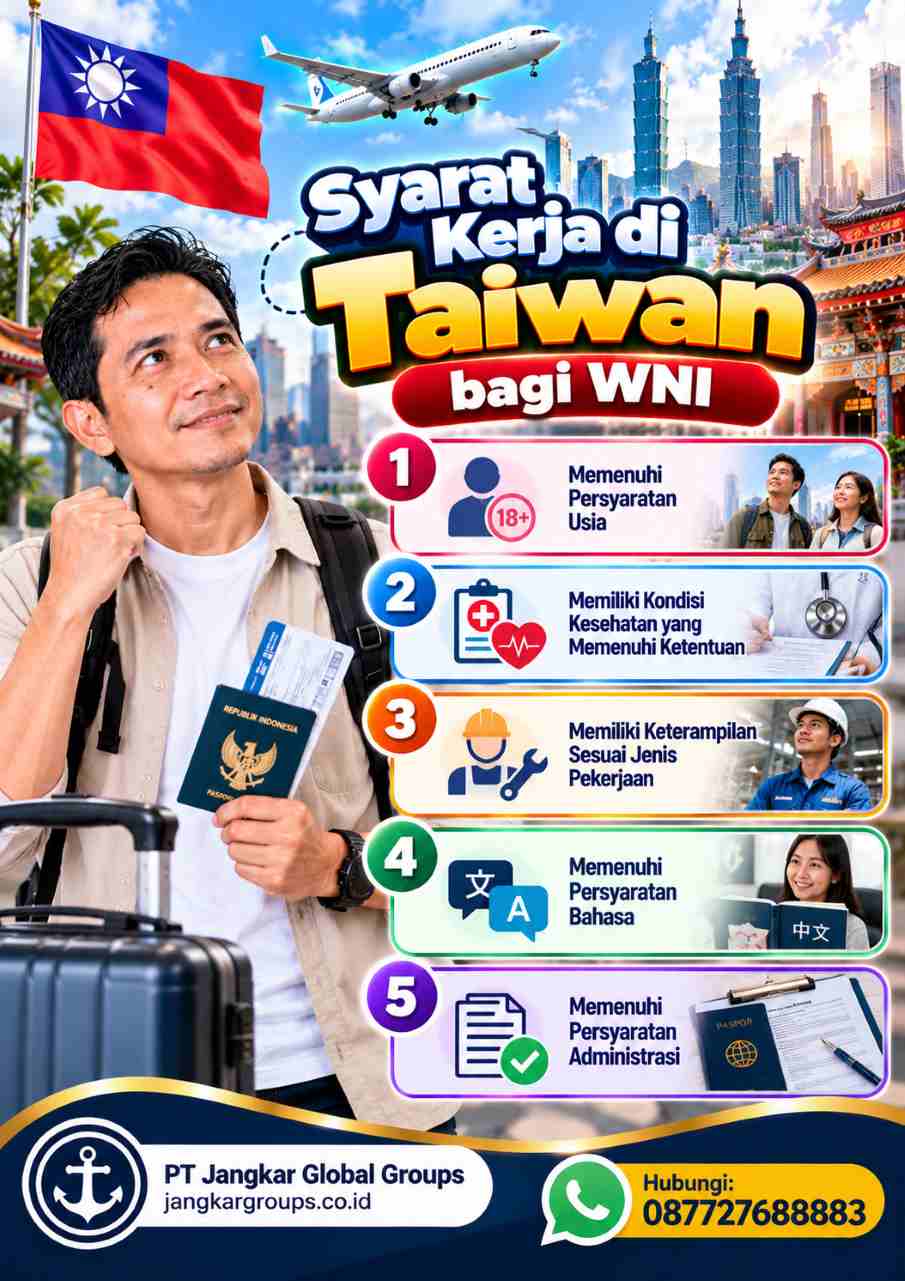 Syarat Kerja di Taiwan bagi WNI
