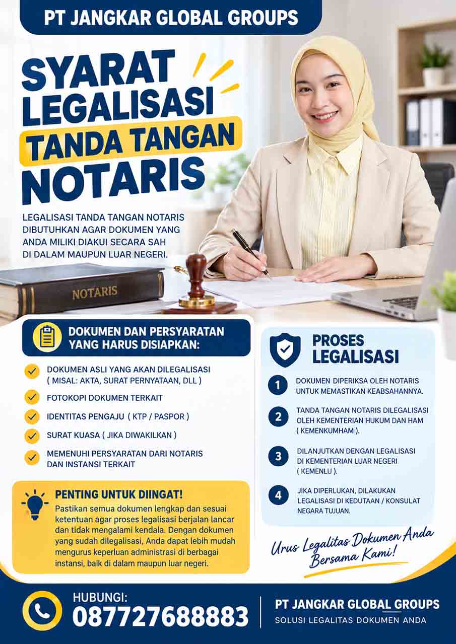 Syarat Legalisasi Tanda Tangan Notaris