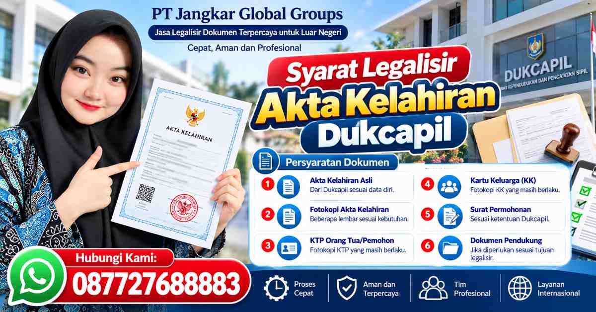 Syarat Legalisir Akta Kelahiran Dukcapil