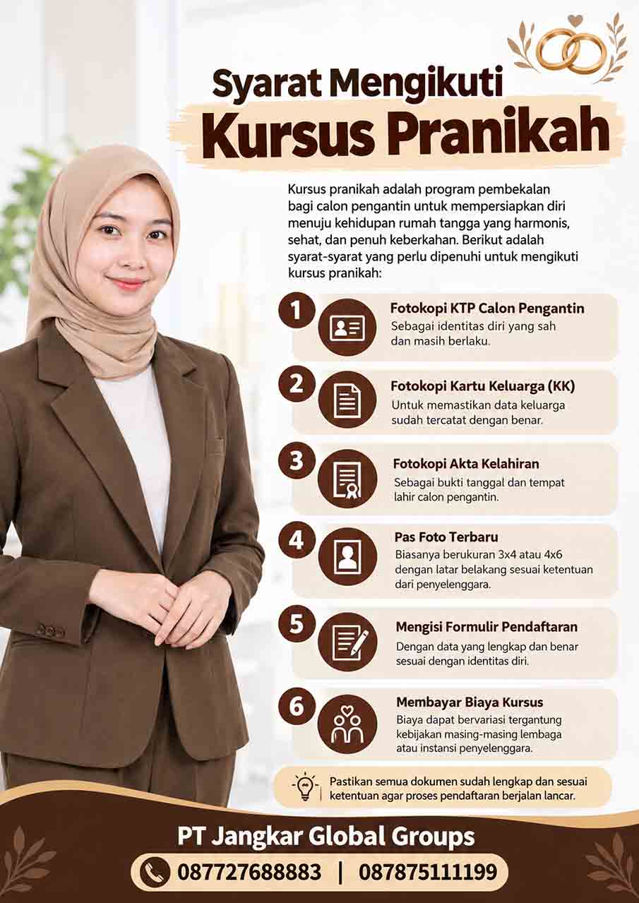 Syarat Mengikuti Kursus Pranikah
