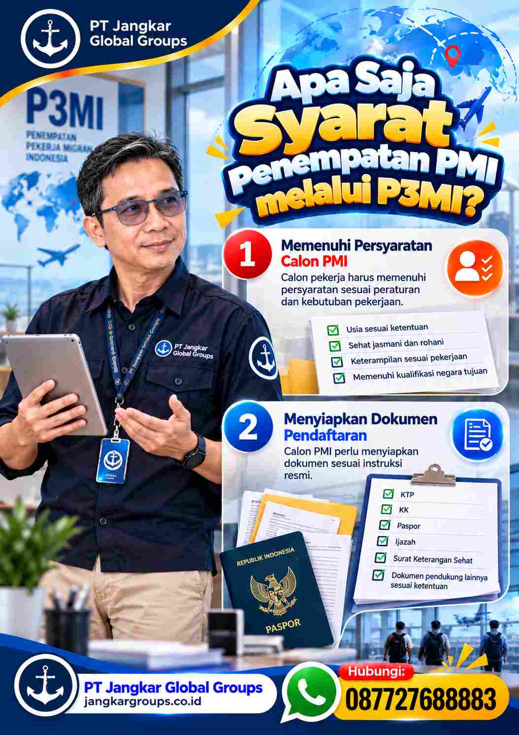 Syarat Penempatan PMI melalui P3MI