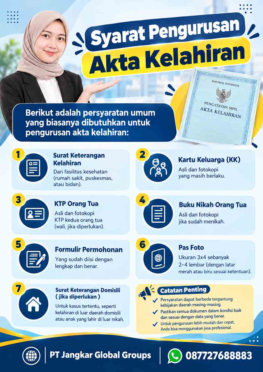 Syarat Pengurusan Akta Kelahiran
