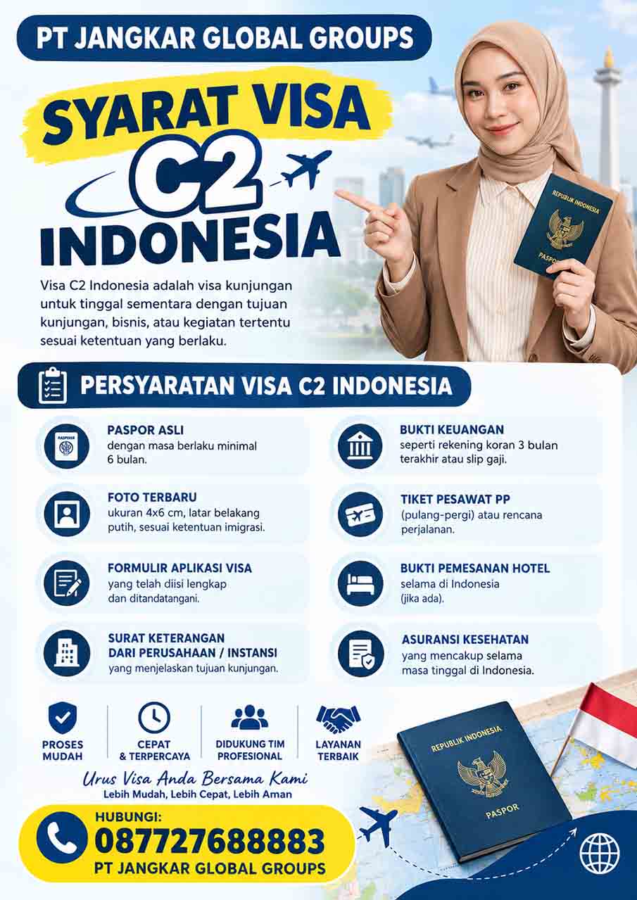 Syarat Visa C2 Indonesia