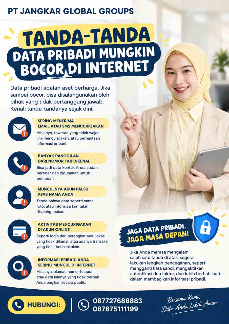 Tanda-Tanda Data Pribadi Mungkin Bocor di Internet
