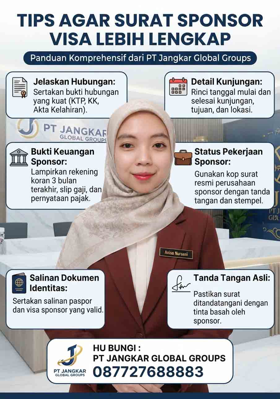 Tips Agar Surat Sponsor Visa Lebih Lengkap Tips Agar Surat Sponsor Visa Lebih Lengkap