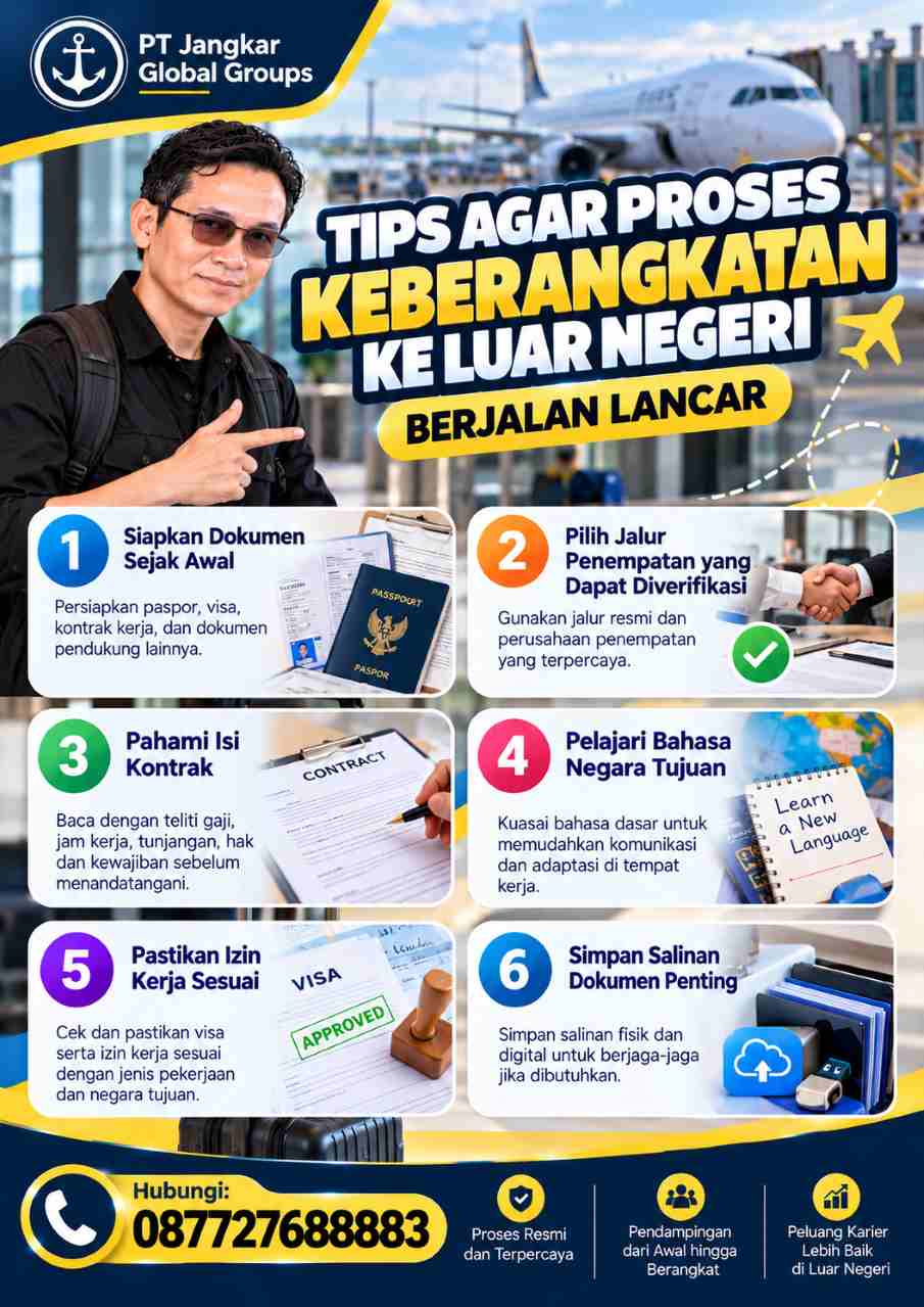 Tips Lancar Kerja ke Luar Negeri