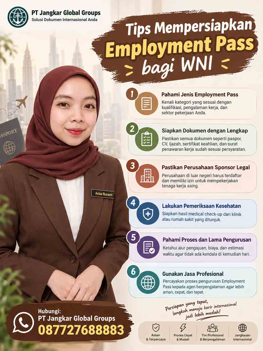 Tips Mempersiapkan Employment Pass bagi WNI Tips Mempersiapkan Employment Pass bagi WNI