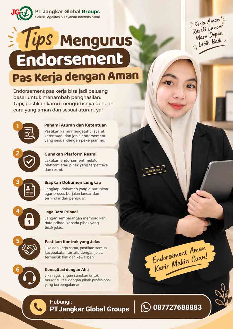Tips Mengurus Endorsement Pas Kerja dengan Aman Tips Mengurus Endorsement Pas Kerja dengan Aman