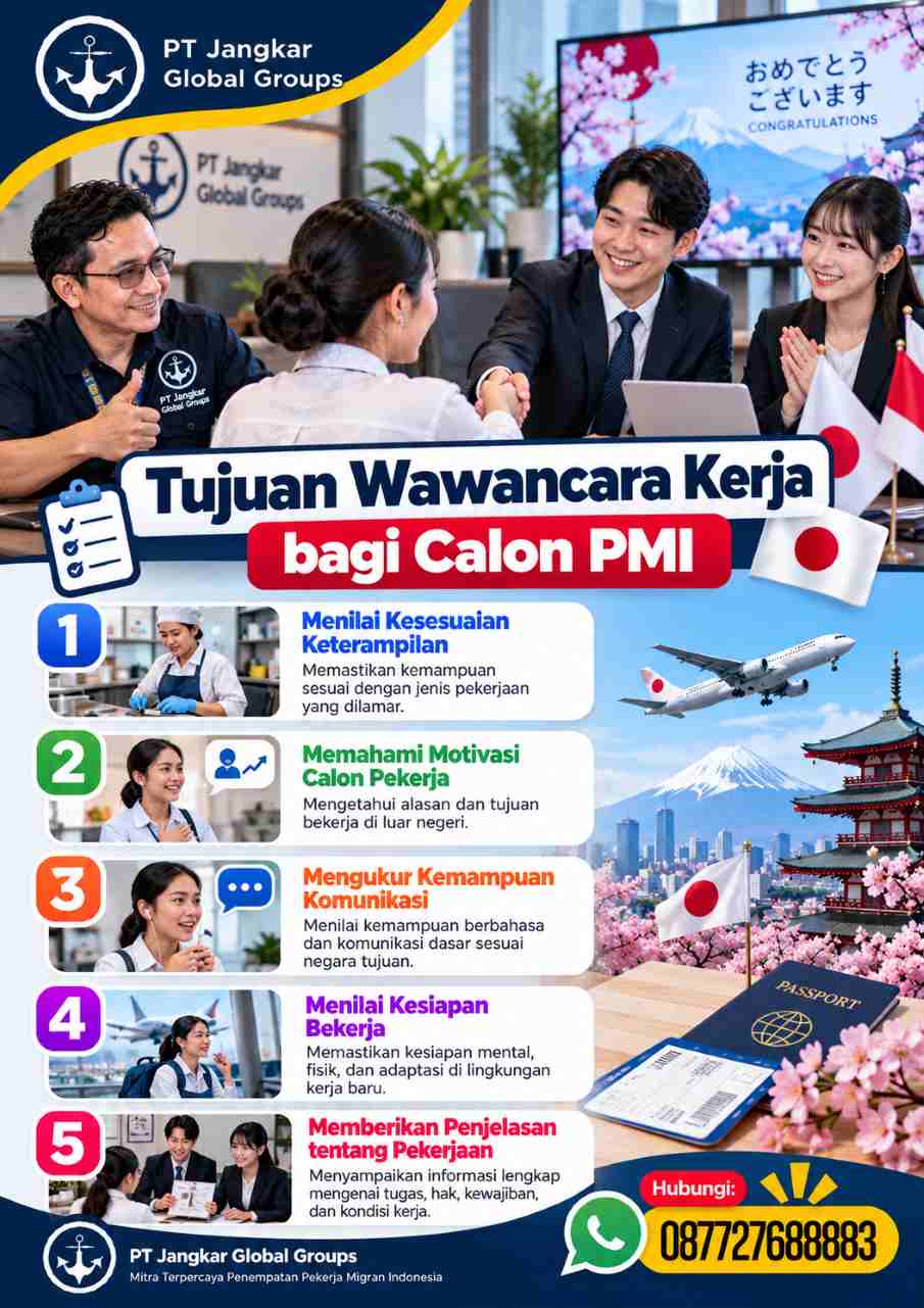 Tujuan Wawancara Kerja Calon PMI