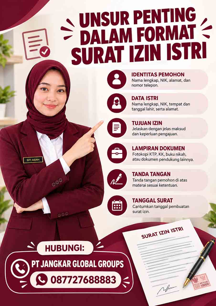 Unsur Penting dalam Format Surat Izin Istri Unsur Penting dalam Format Surat Izin Istri