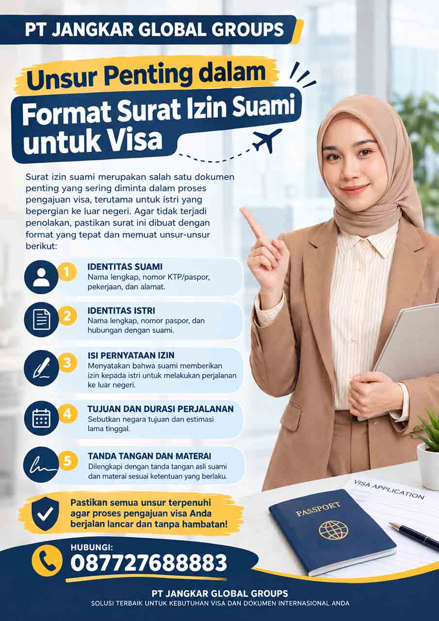 Unsur Penting dalam Format Surat Izin Suami untuk Visa