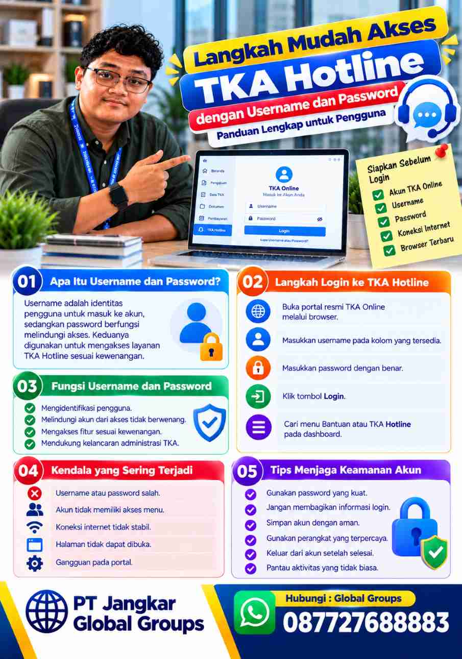 username password TKA hotline