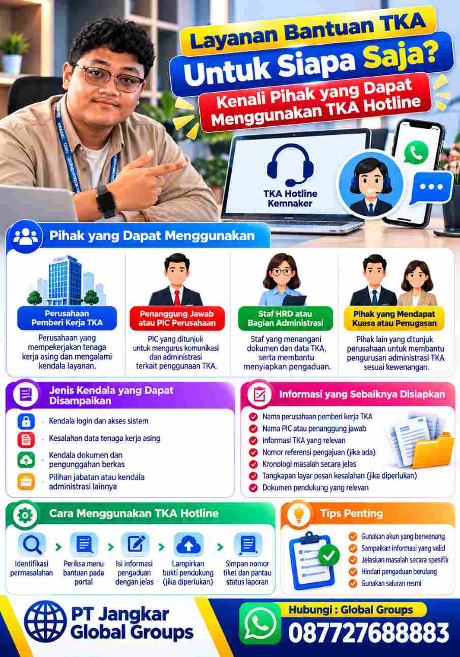 yang dapat mengajukan TKA hotline kemnaker